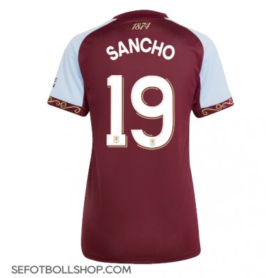 Billiga Aston Villa Jadon Sancho #19 Hemma fotbollskläder Dam 2025-26 Kortärmad Billiga Aston Villa Jadon Sancho #19 Hemma fotbollskläder Dam 2025-26 Kortärmad